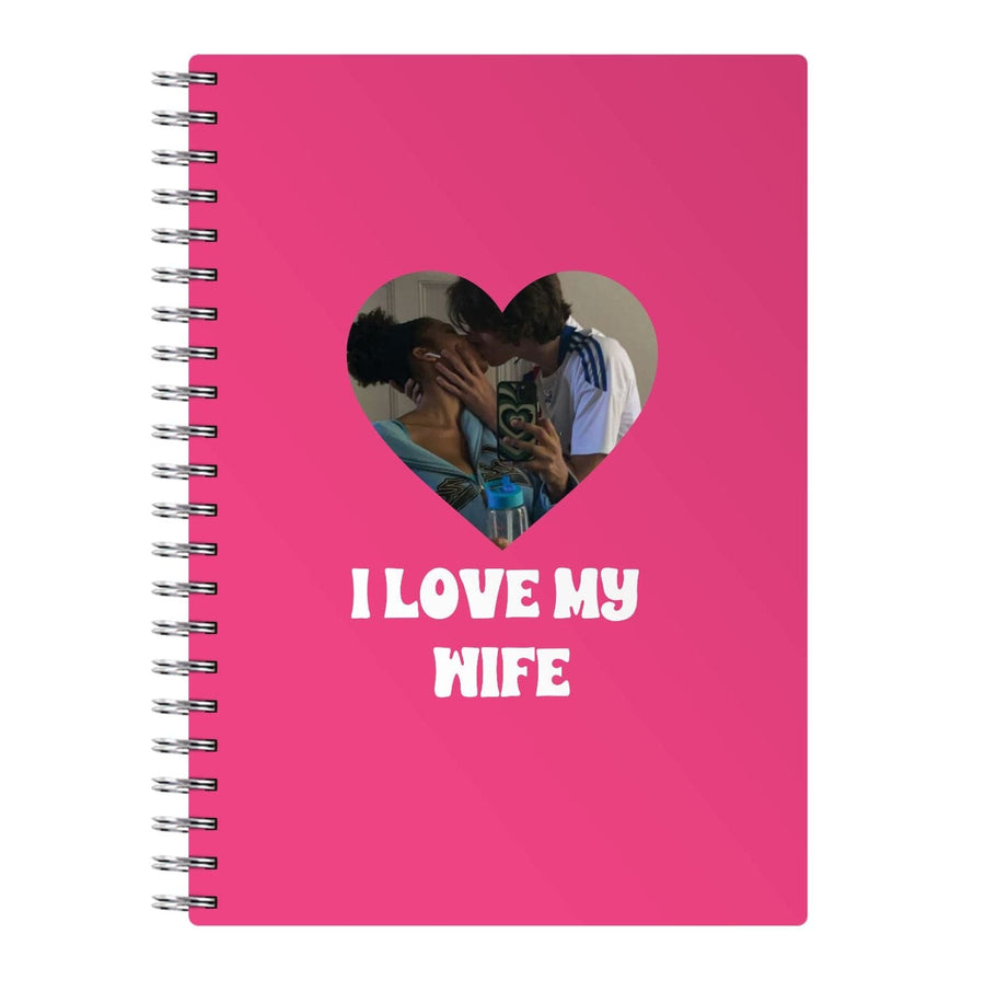 I Love My Wife - Personalised Couples Notebook