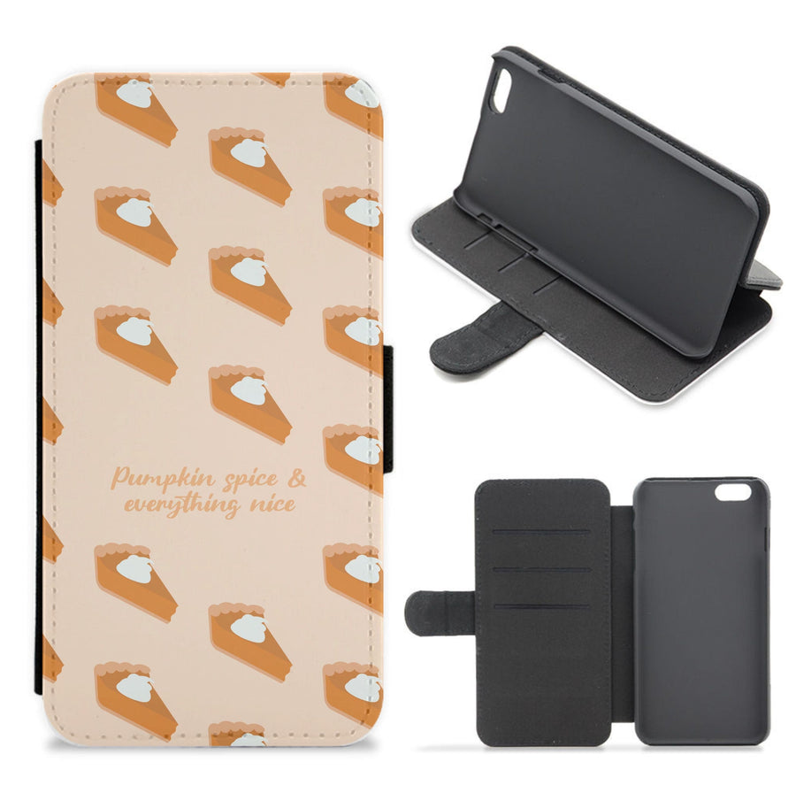 Pumpkin Spice And Everything Nice - Autumn Flip / Wallet Phone Case