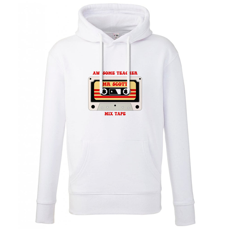 Awesome Teacher Mix Tape - Personalised Teachers Gift Hoodie