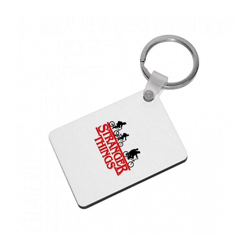 Stranger Things Cycling Logo Keyring - Fun Cases