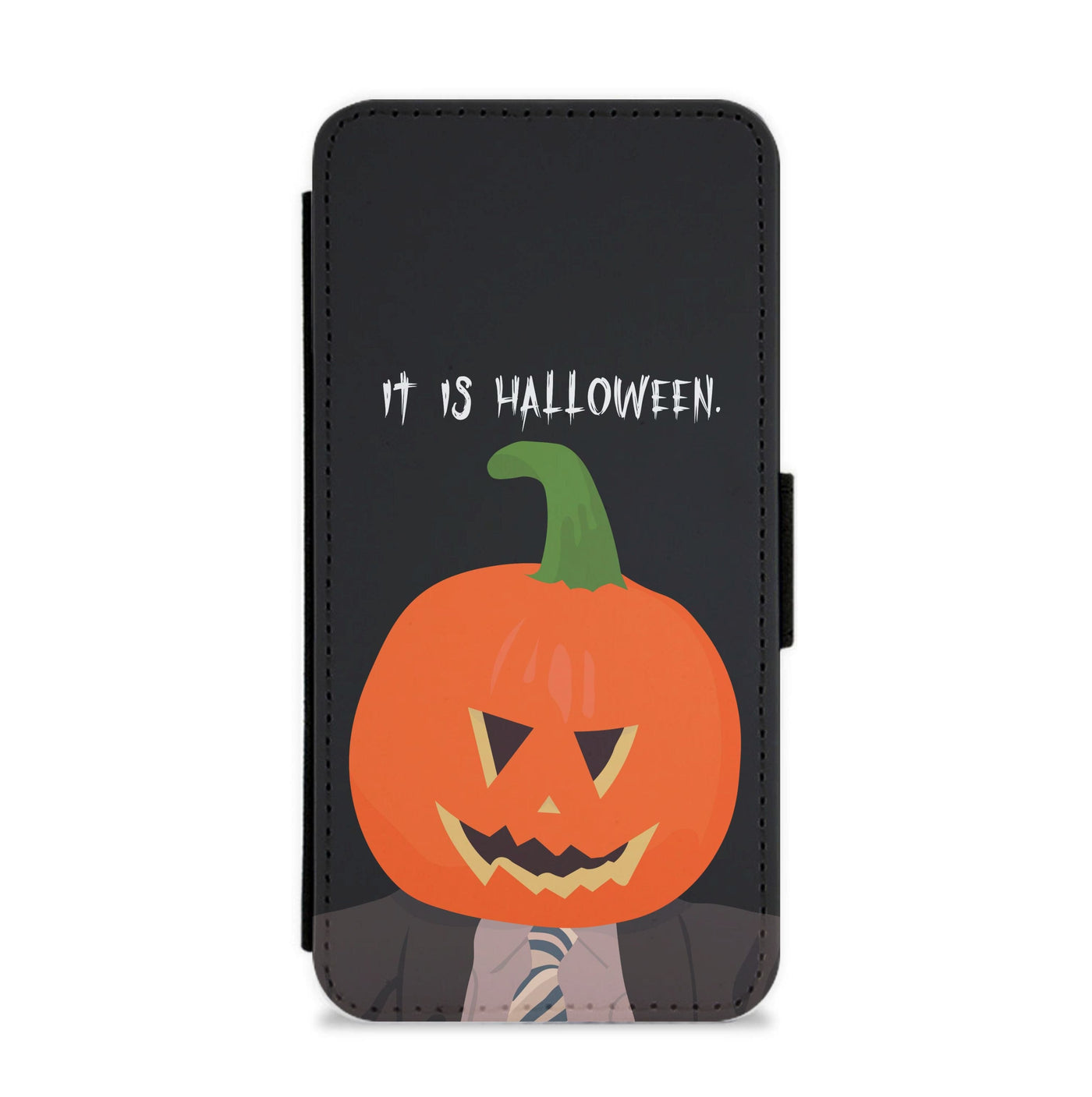 Pumpkin Dwight The Office - Halloween Specials Flip / Wallet Phone Case
