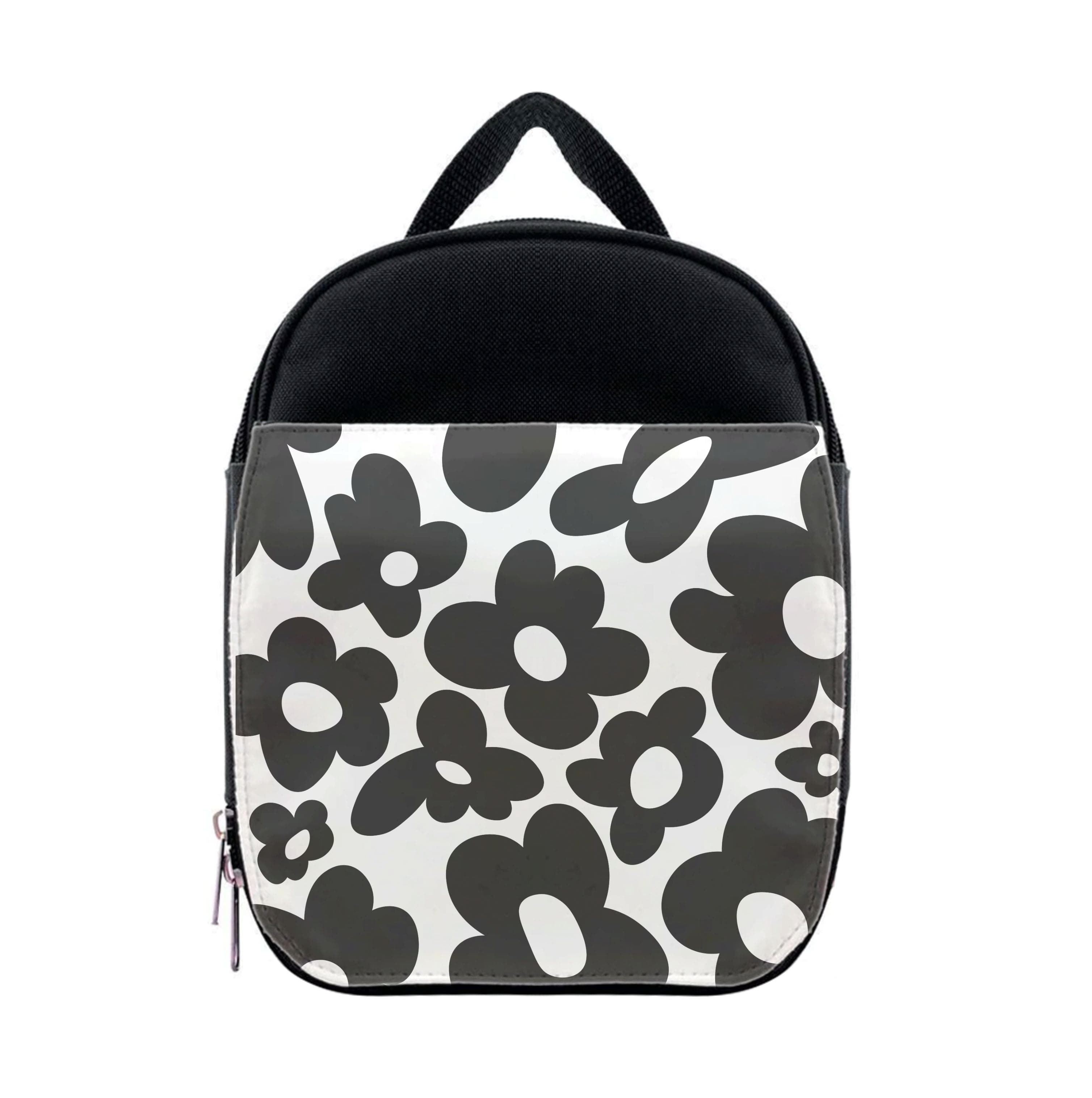 Black Flowers - Trippy Patterns Lunchbox