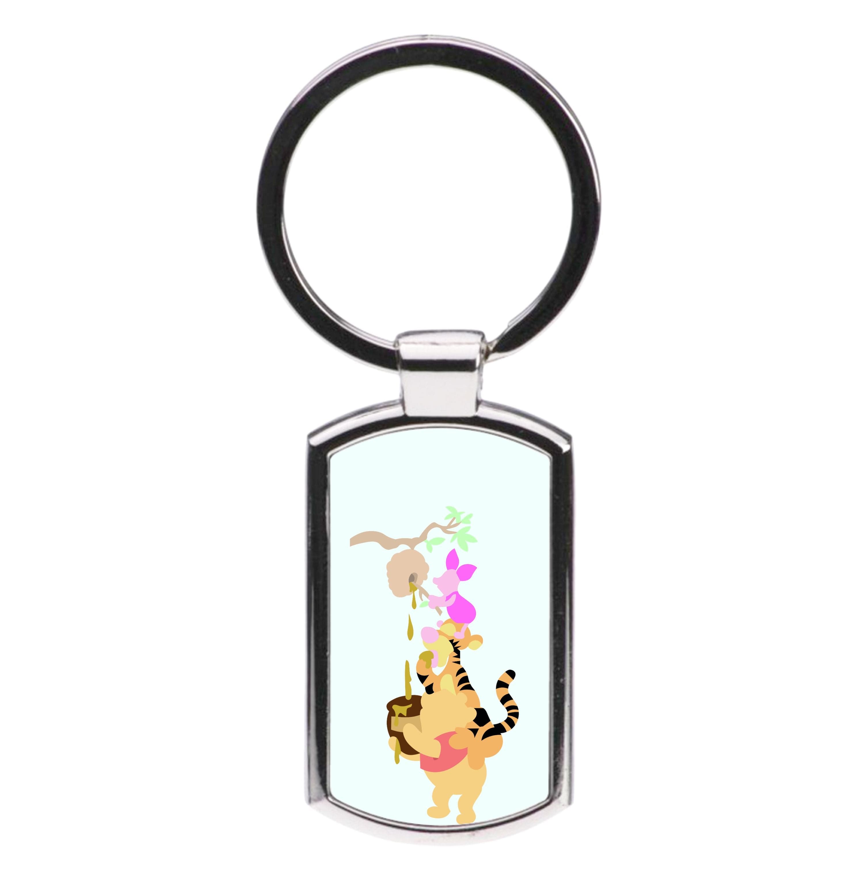 Bouncing Tiger , Piglet , Yellow Bear Luxury Keyring