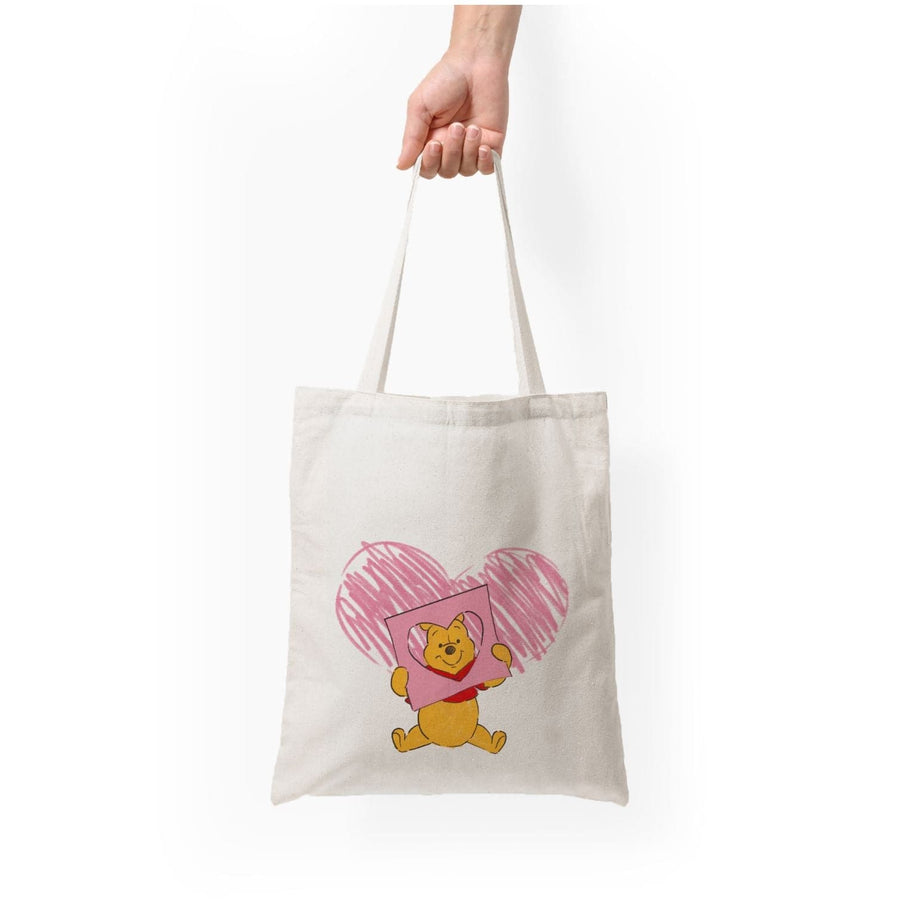 Pooh Heart Drawing - Disney Valentine's Tote Bag