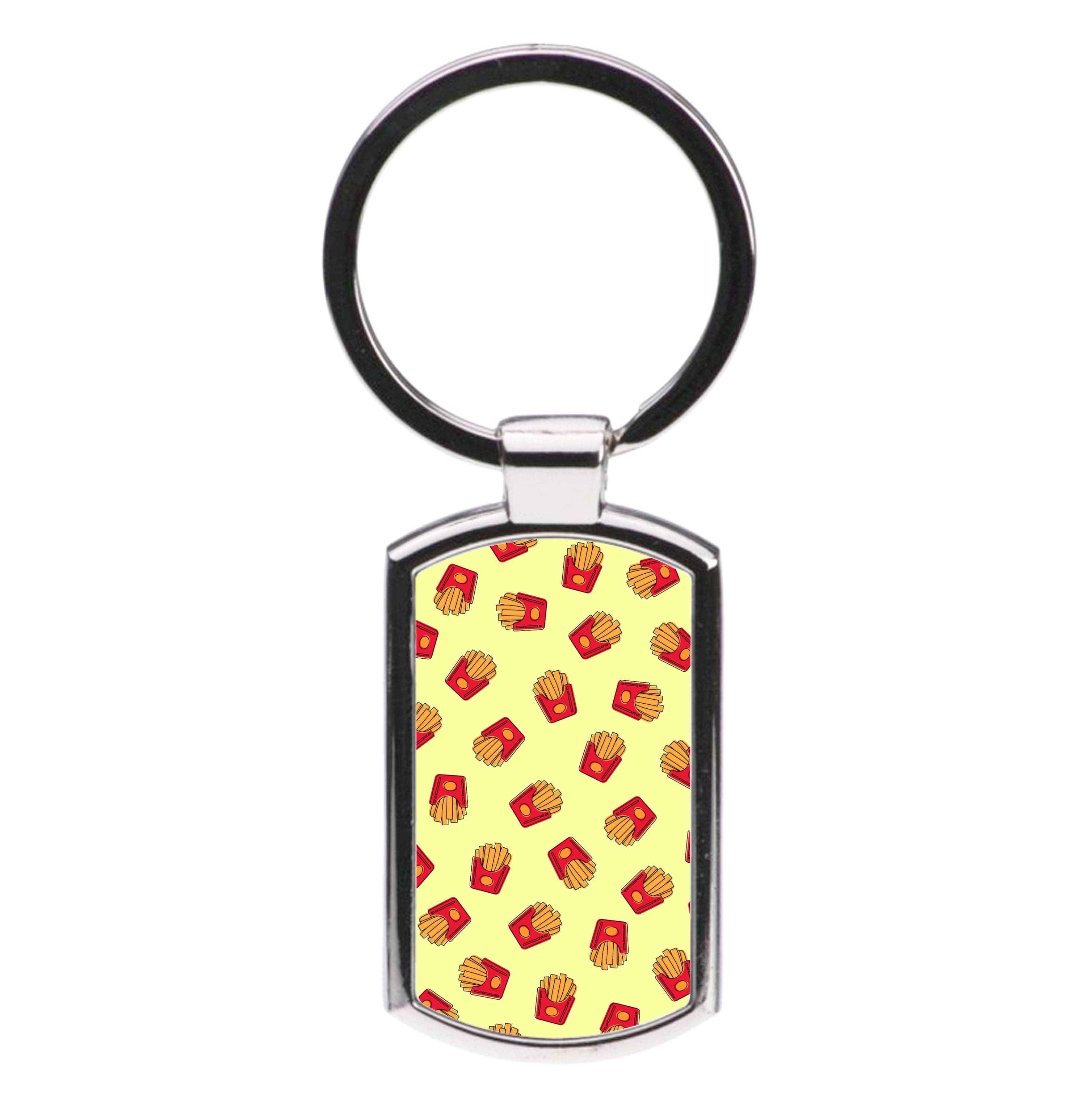 Fries - Fast Food Patterns Luxury Keyring