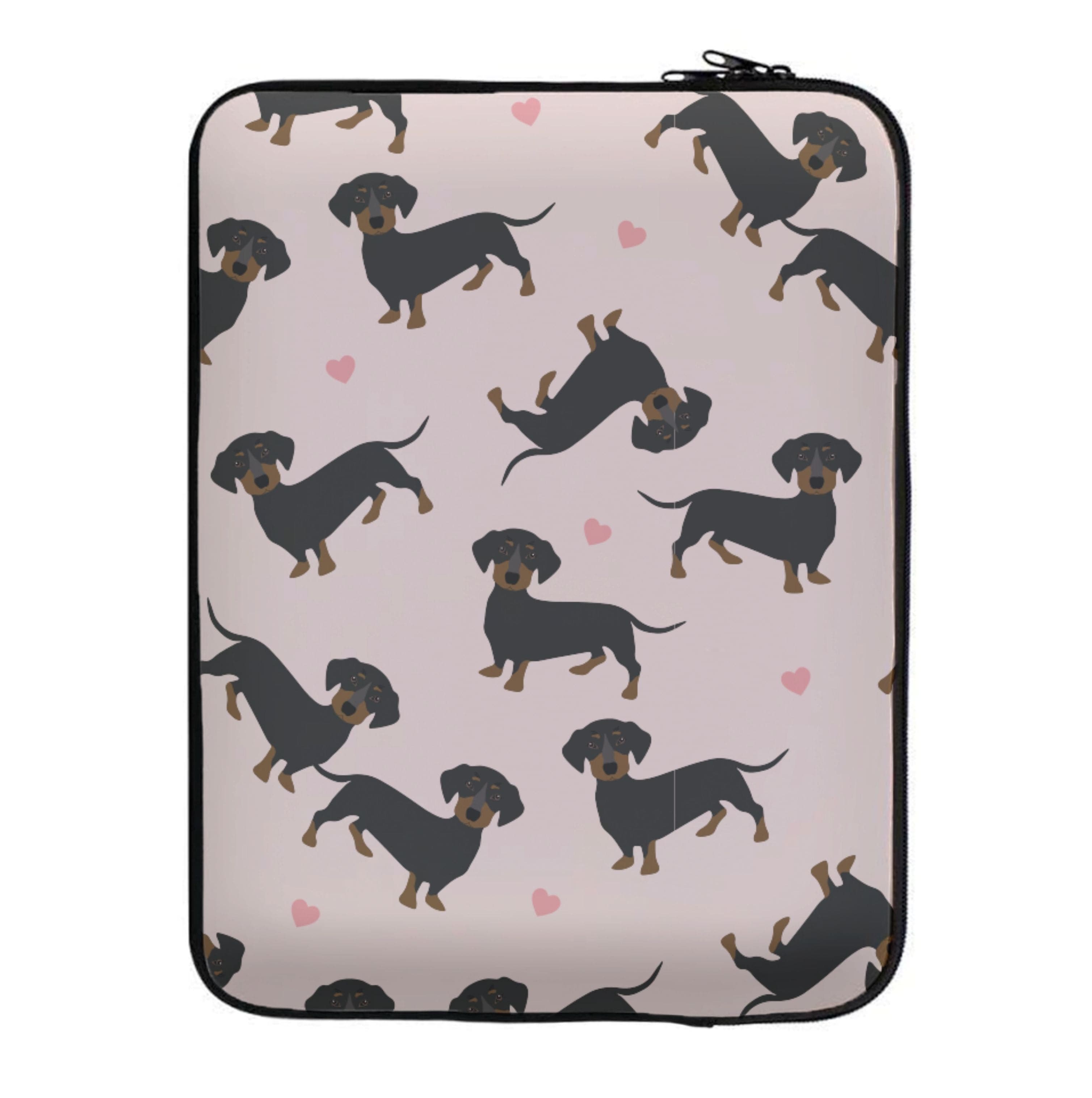 Heart Dachshund - Dog Pattern Laptop Sleeve