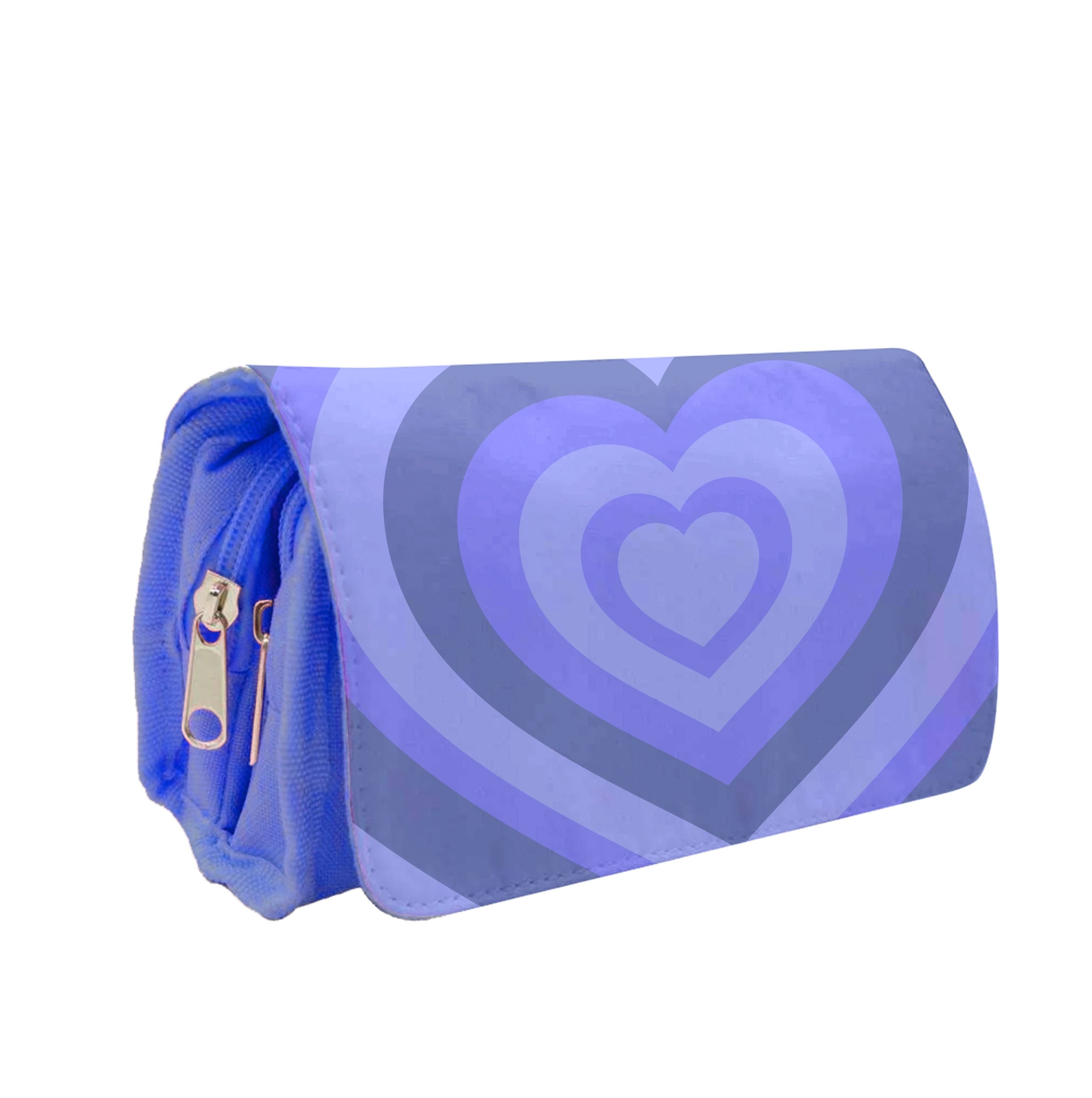 Blue - Colourful Hearts Pencil Case