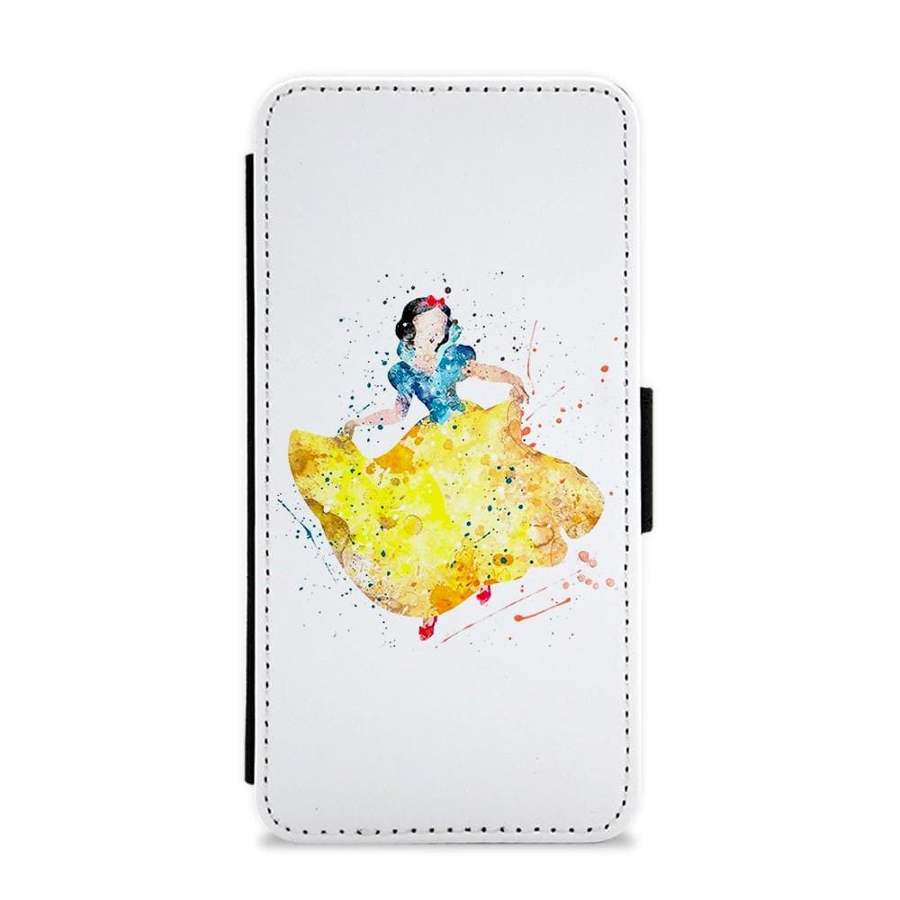 Watercolour Snow White Disney Flip / Wallet Phone Case - Fun Cases