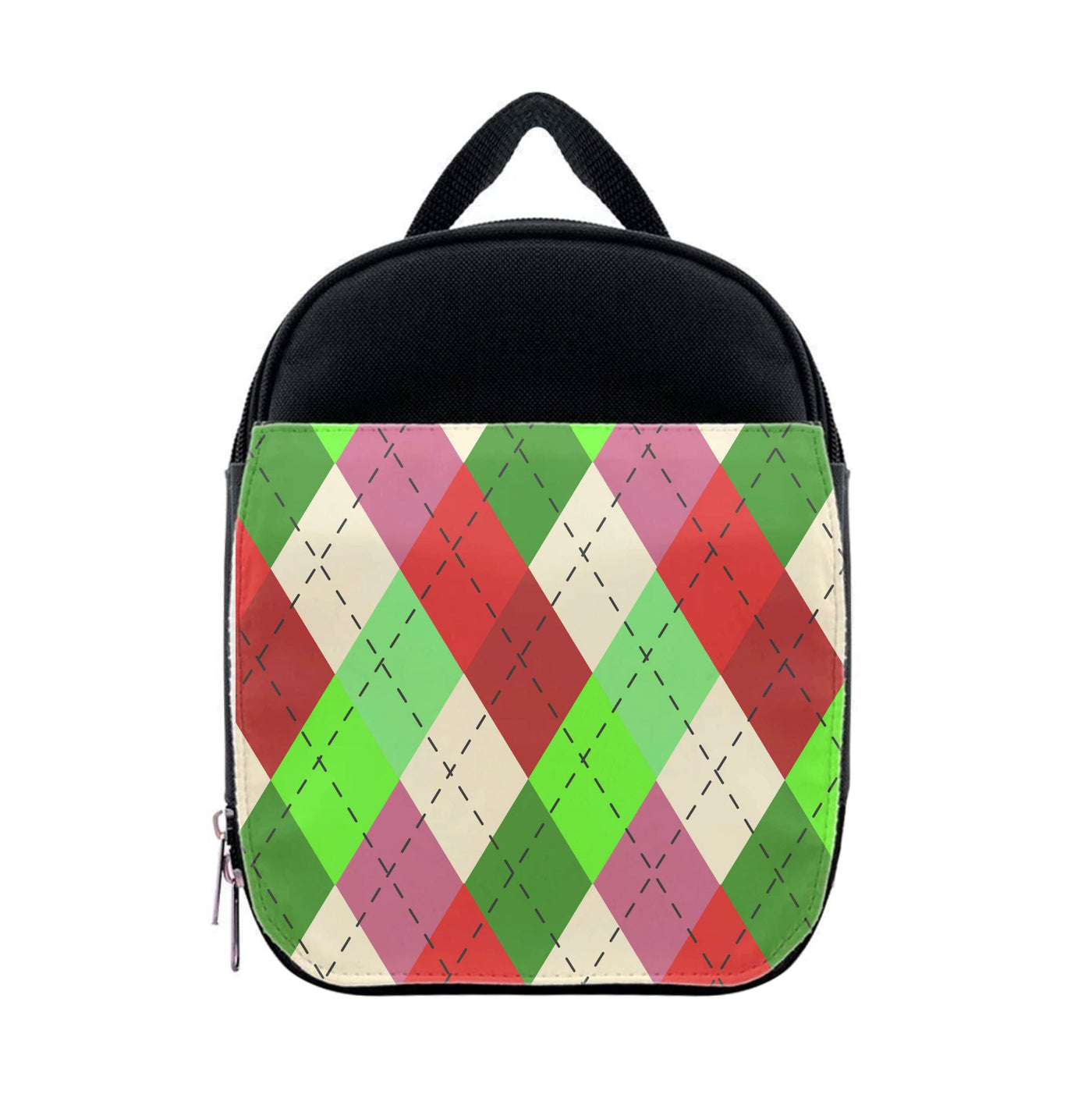 Red And Green - Christmas Patterns Lunchbox