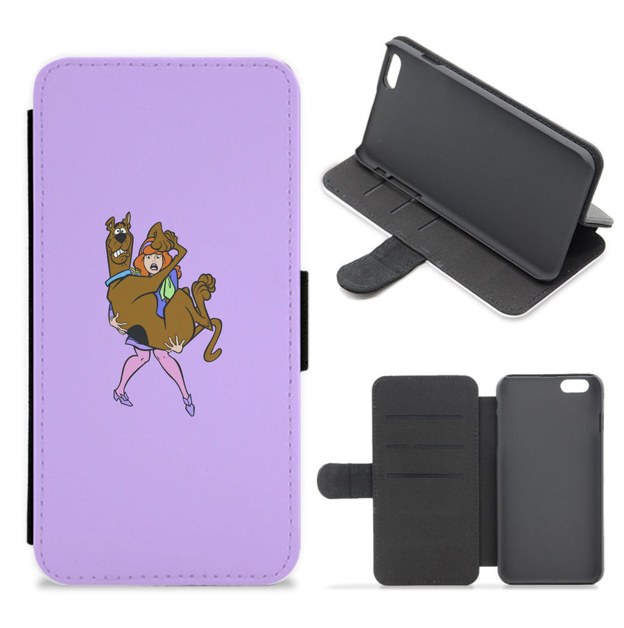Scared - Scooby Doo Flip / Wallet Phone Case