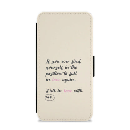 Fall In Love With Me Flip / Wallet Phone Case