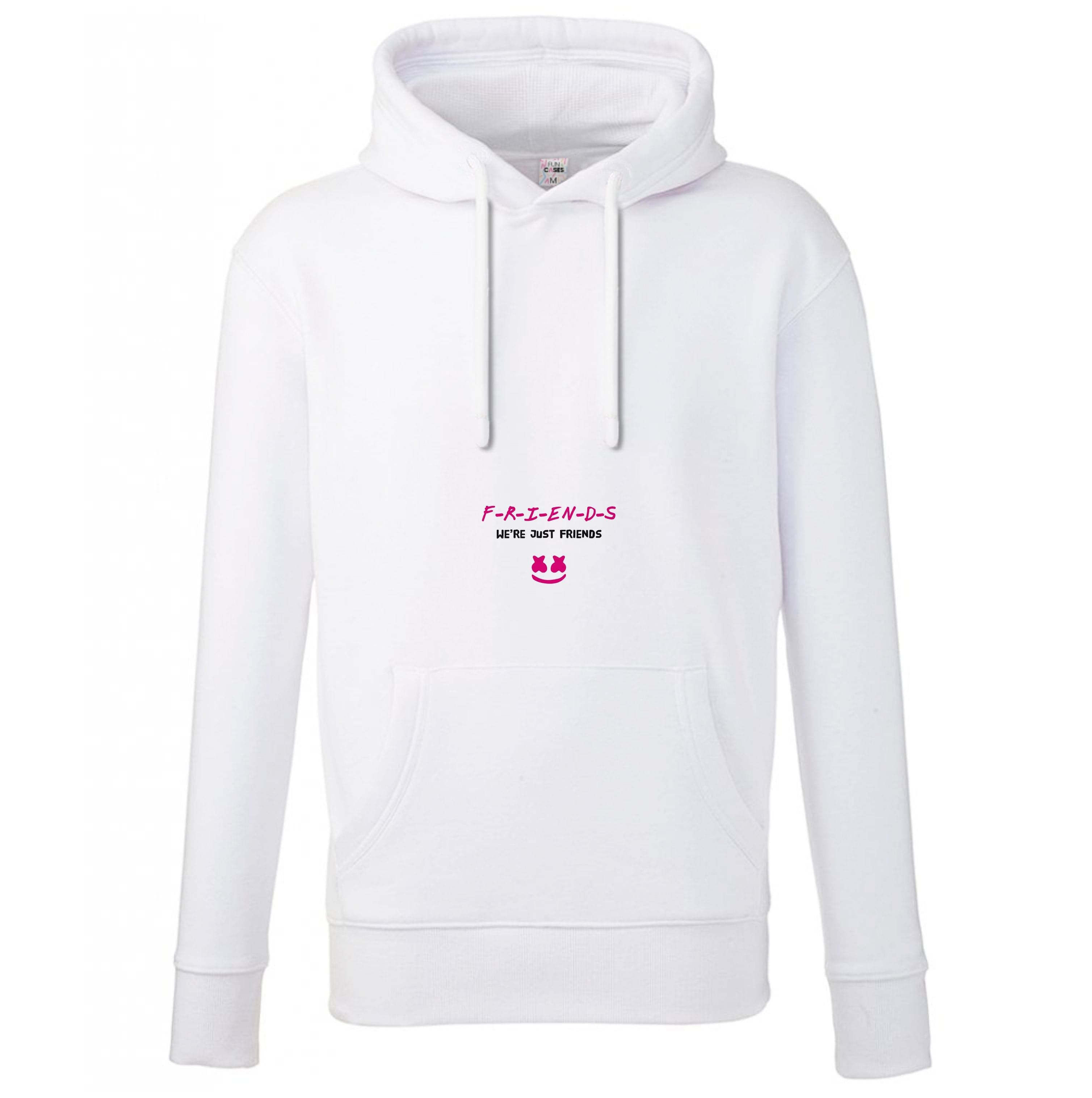 We're Just Friends - White Helmet DJ Hoodie