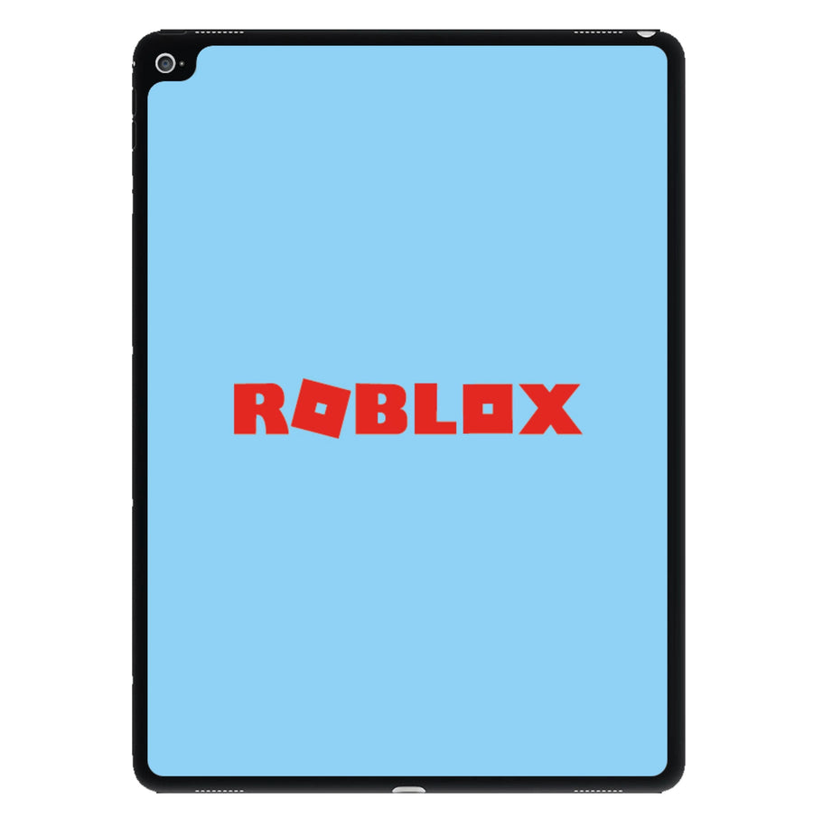 Roblox logo - Blue iPad Case