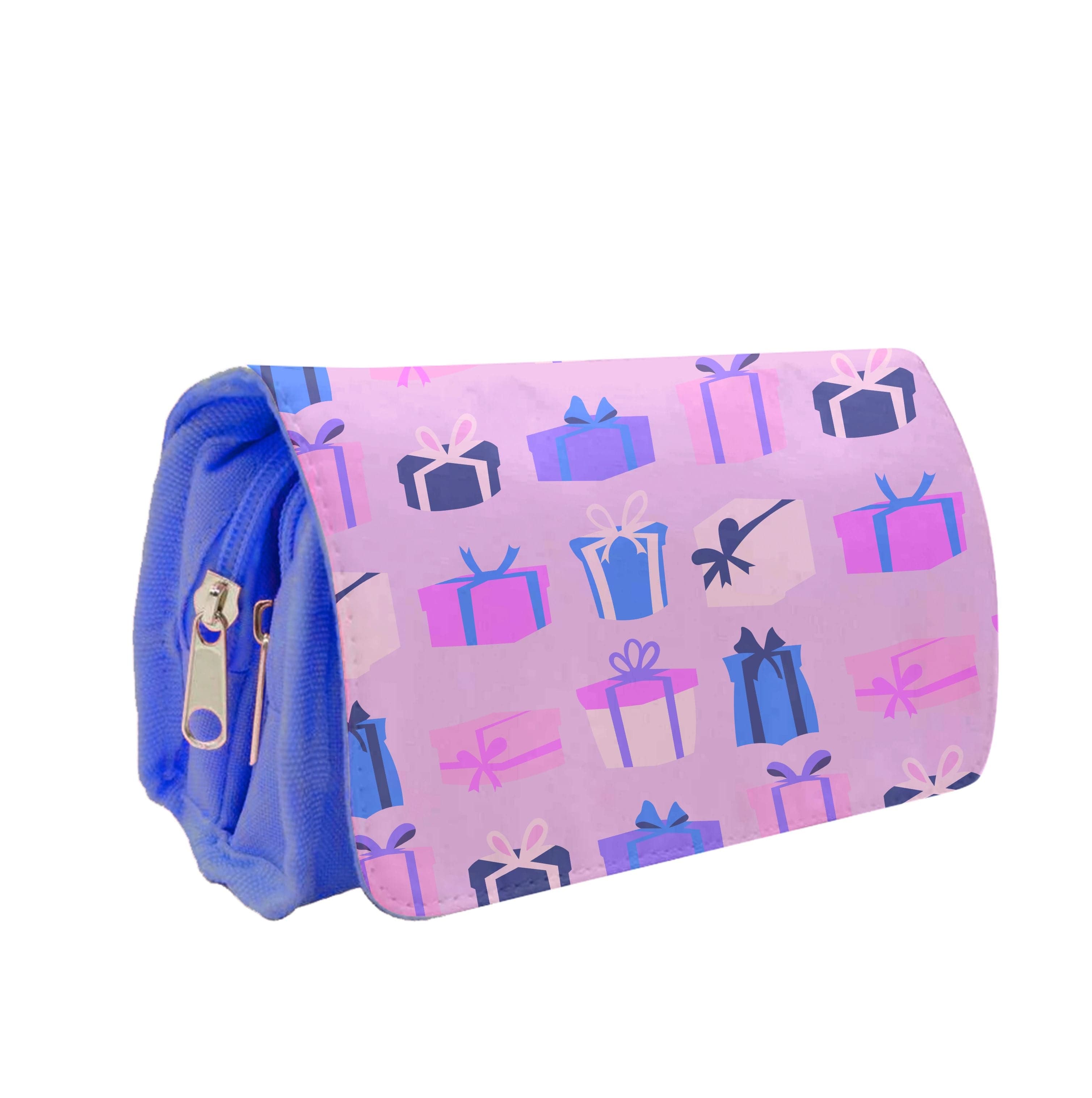 Pink Presents - Christmas Patterns Pencil Case