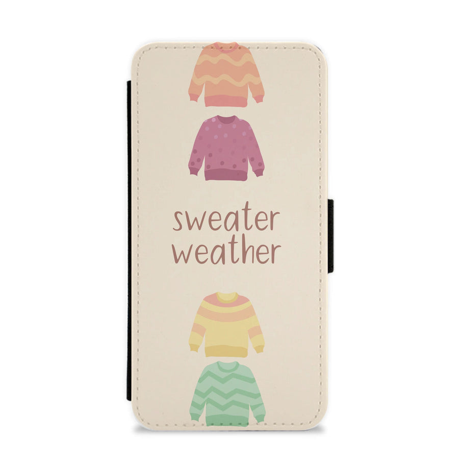 Sweater Weather - Autumn Flip / Wallet Phone Case