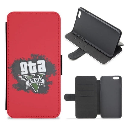 Five - Video Game Flip / Wallet Phone Case