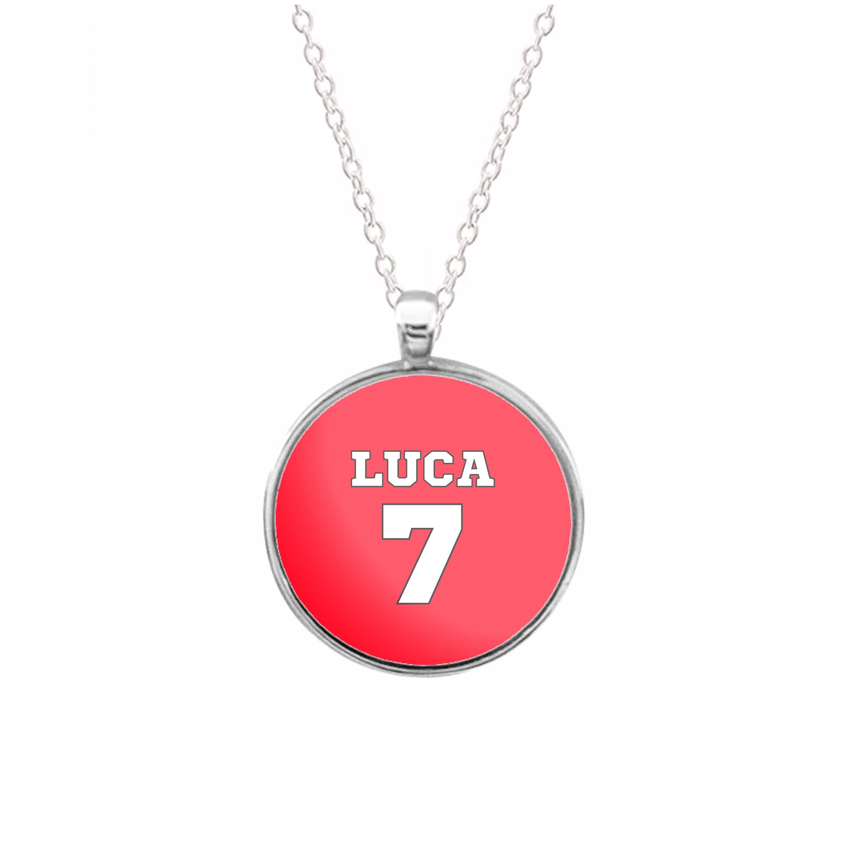 Red - Personalised Football Necklace