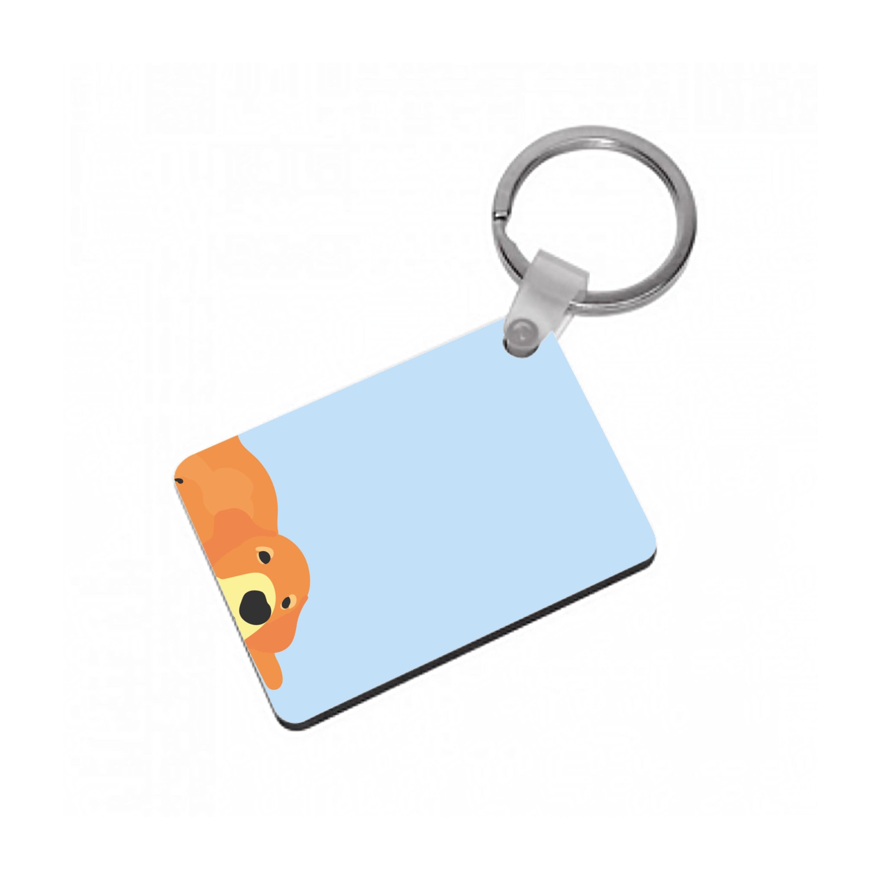 Laying and chilling - Dog Patterns Keyring