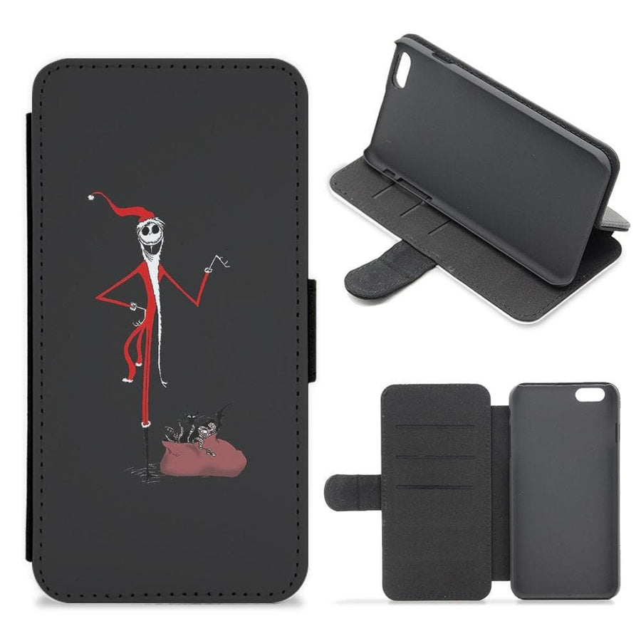 Sandy Clause - A Nightmare Before Christmas Flip / Wallet Phone Case - Fun Cases