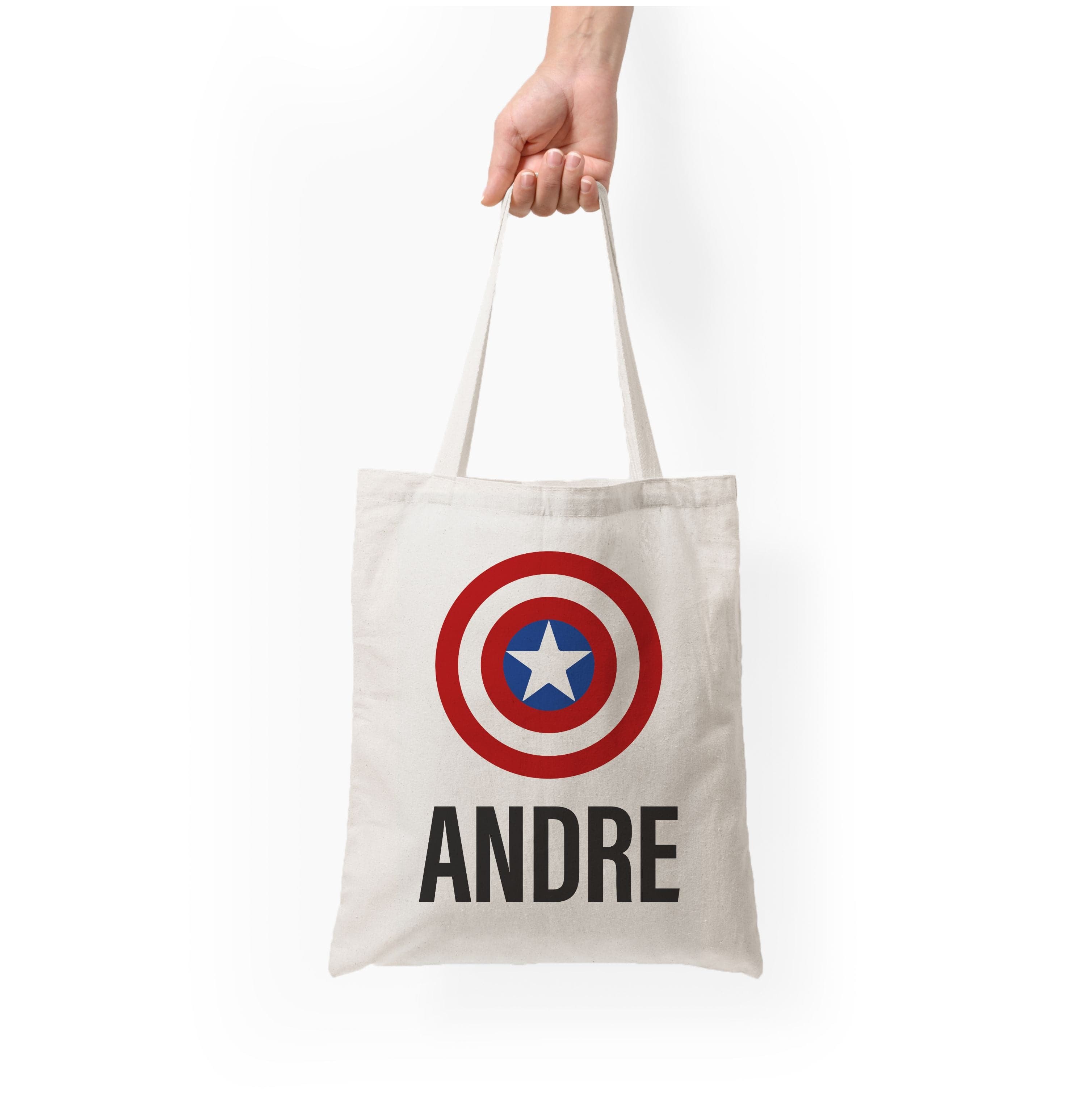 Captain America - Personalised Superhero Comic Tote Bag