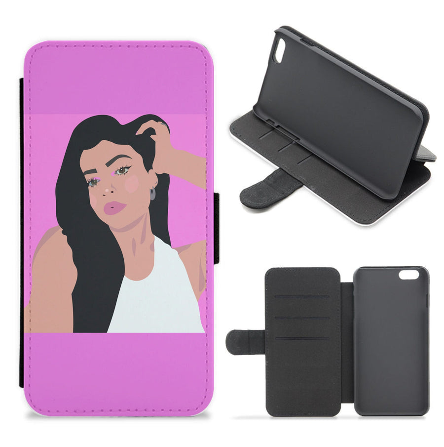 Doing makeup - Kylie Jenner Flip / Wallet Phone Case