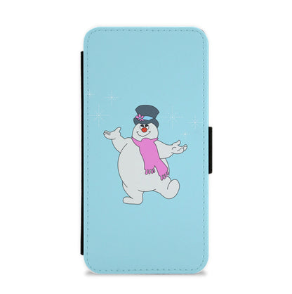 Frosty - Snowman Flip / Wallet Phone Case