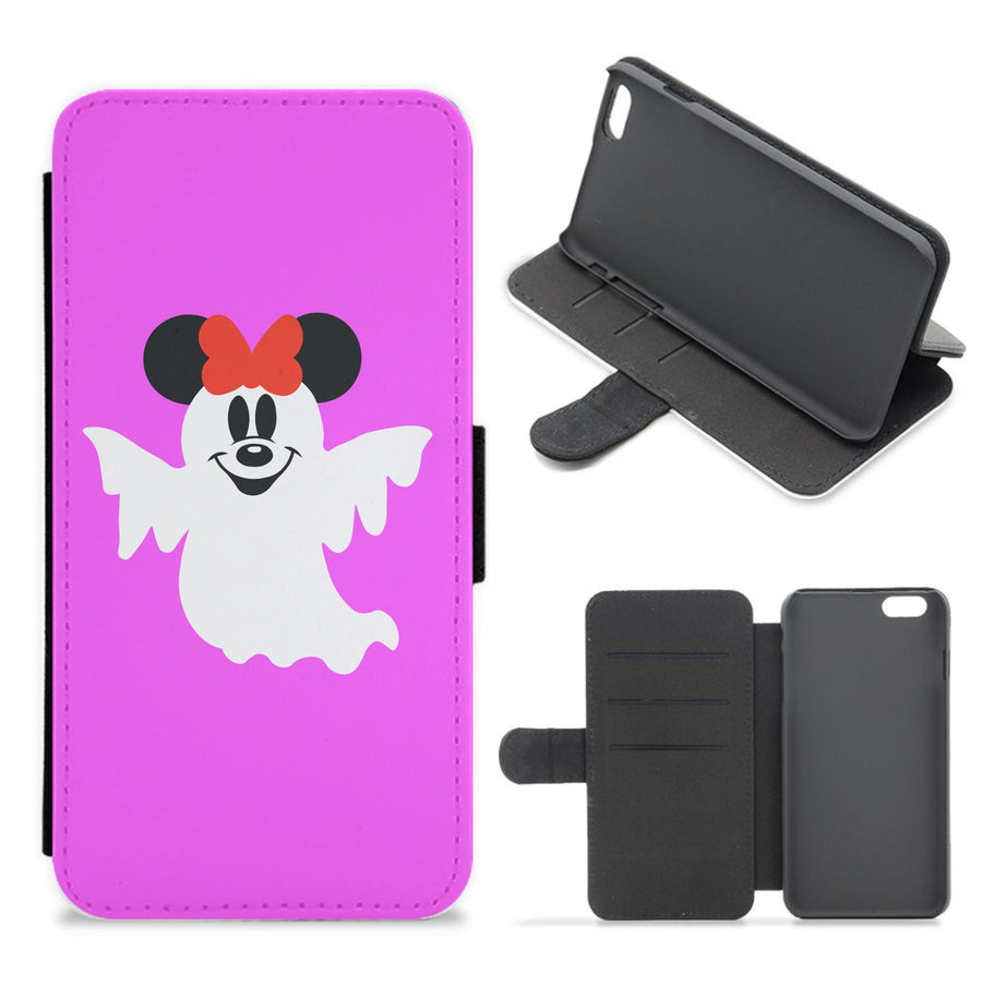 Minnie Mouse Ghost - Disney Halloween Flip / Wallet Phone Case