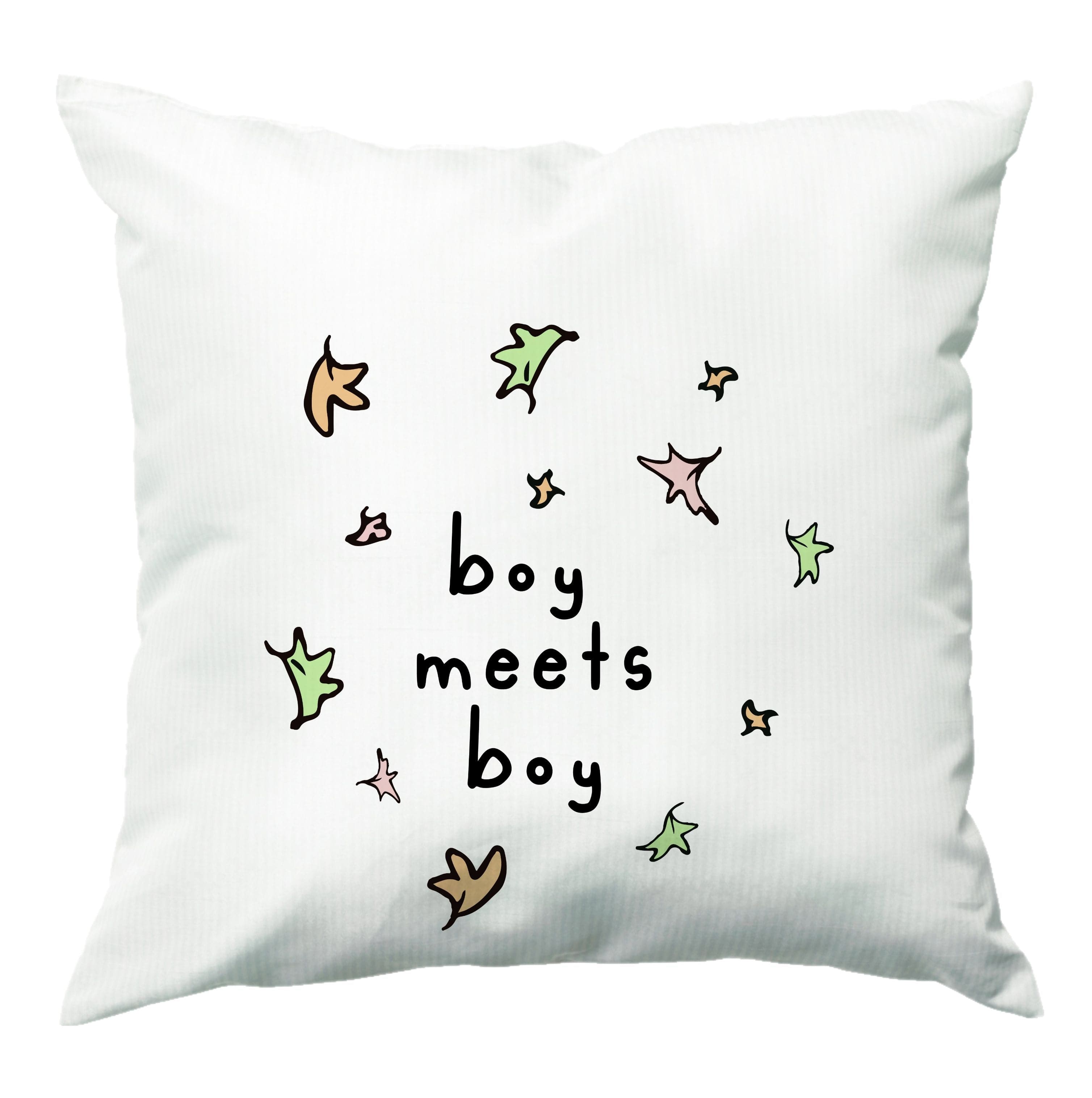 Boy Meets Boy - Heart TV Cushion