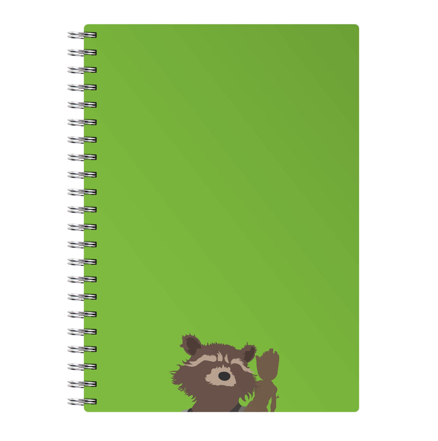 Rocket Raccoon And Groot - Guardians Of The Galaxy Notebook