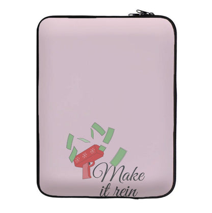 Make It Rein - Christmas Puns Laptop Sleeve