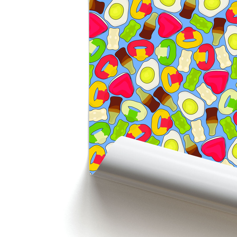 Gummy Sweets - Sweets Patterns Poster
