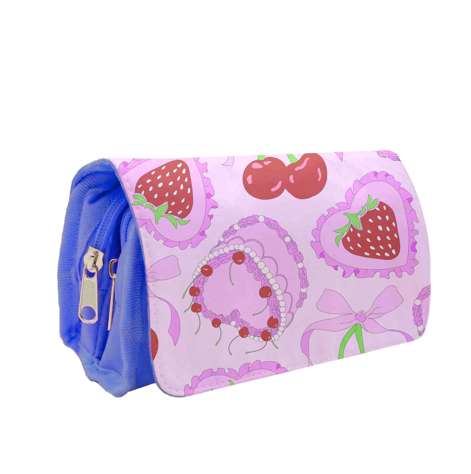 Cherries, Strawberries And Cake - Valentine's Day Pencil Case