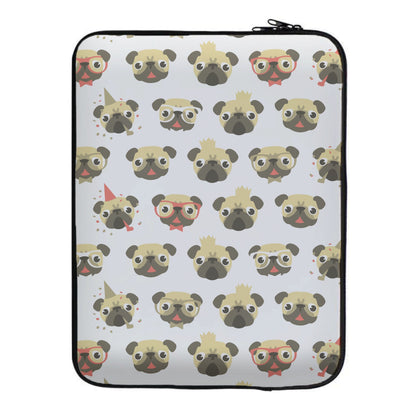 Pug Life - Pug Pattern Laptop Sleeve