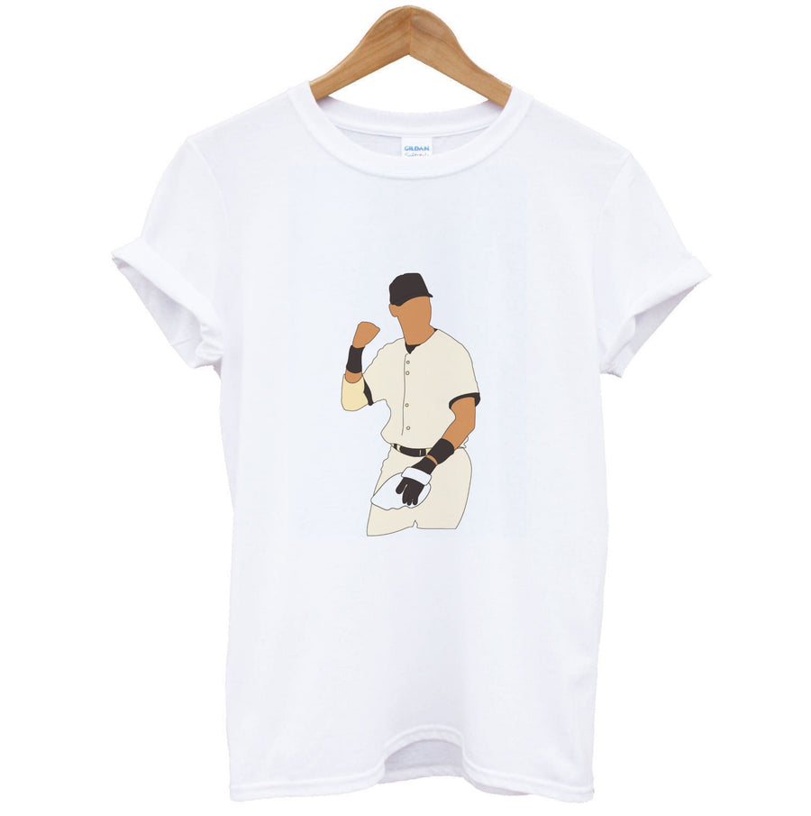 Derek Jeter Outline - Baseball T-Shirt
