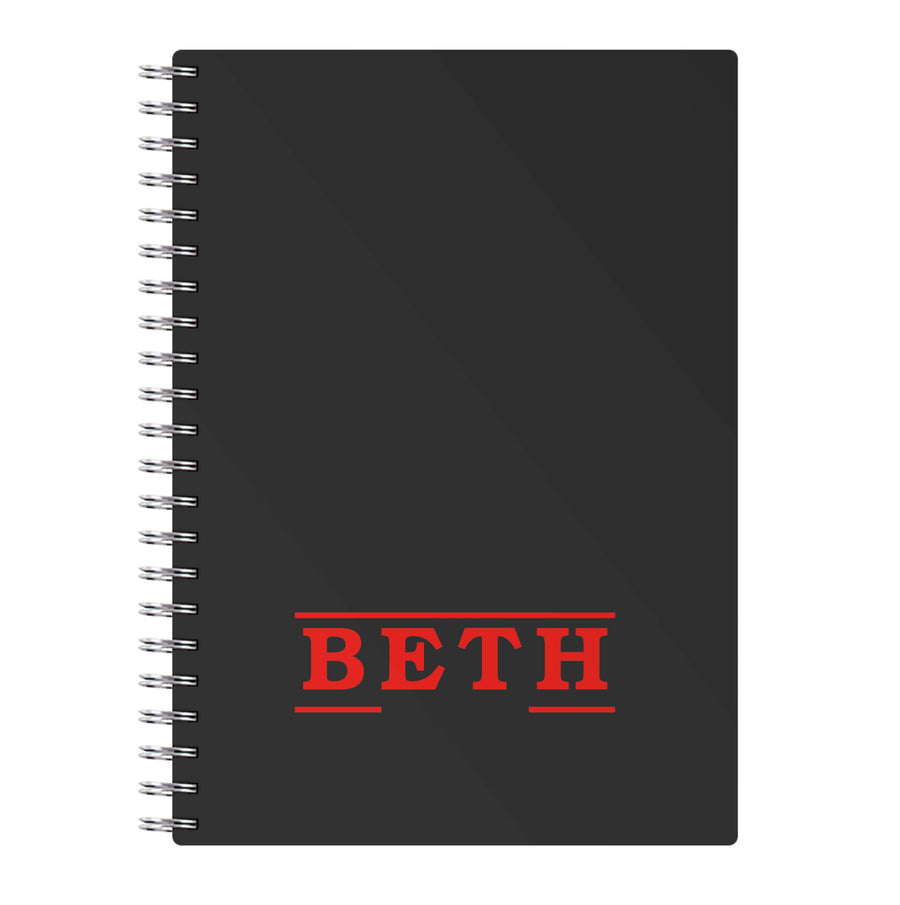 Title - Personalised Stranger Things Notebook