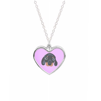 Black - Dachshunds Necklace