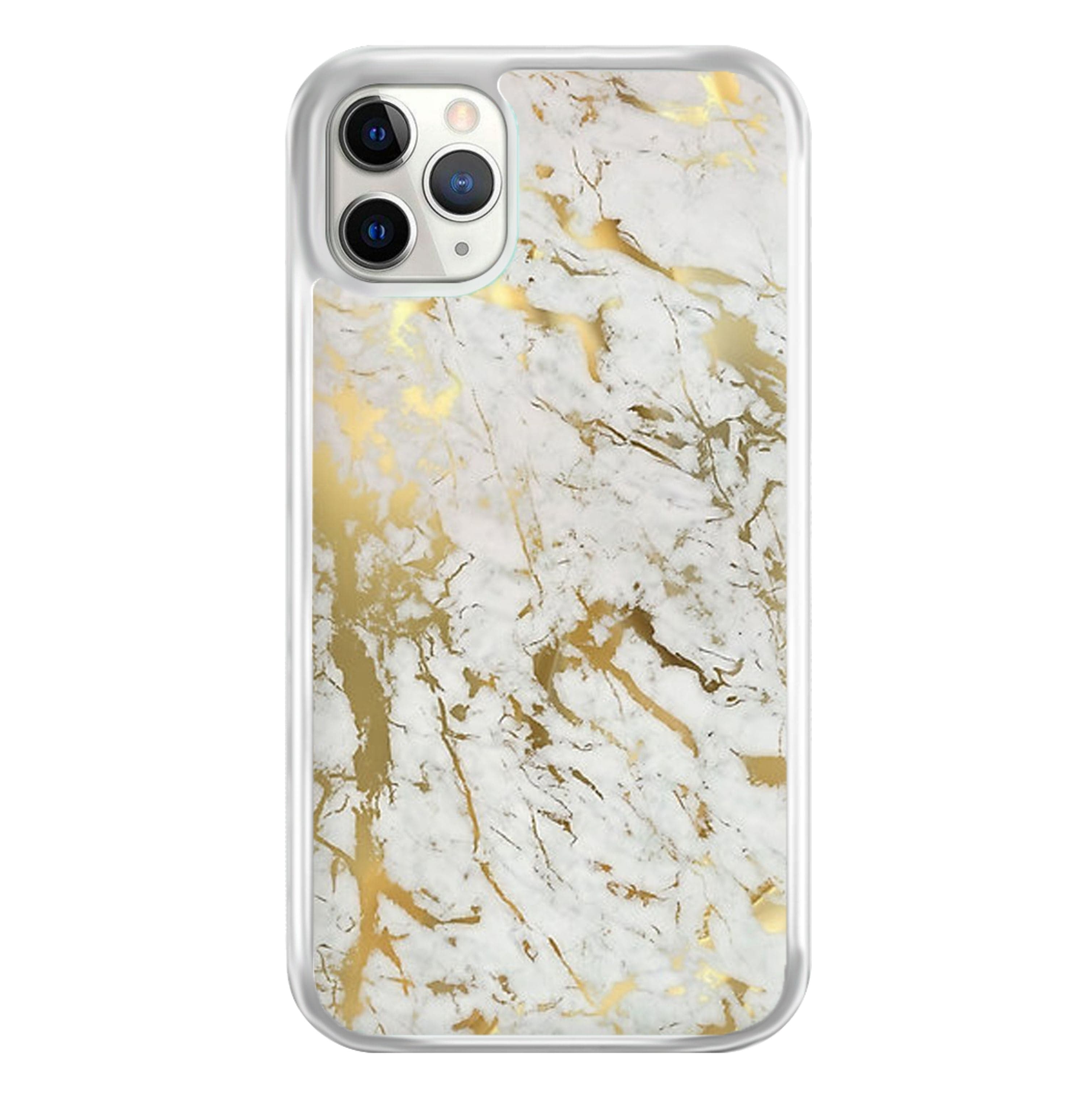 Gold Marble Splatter Phone Case