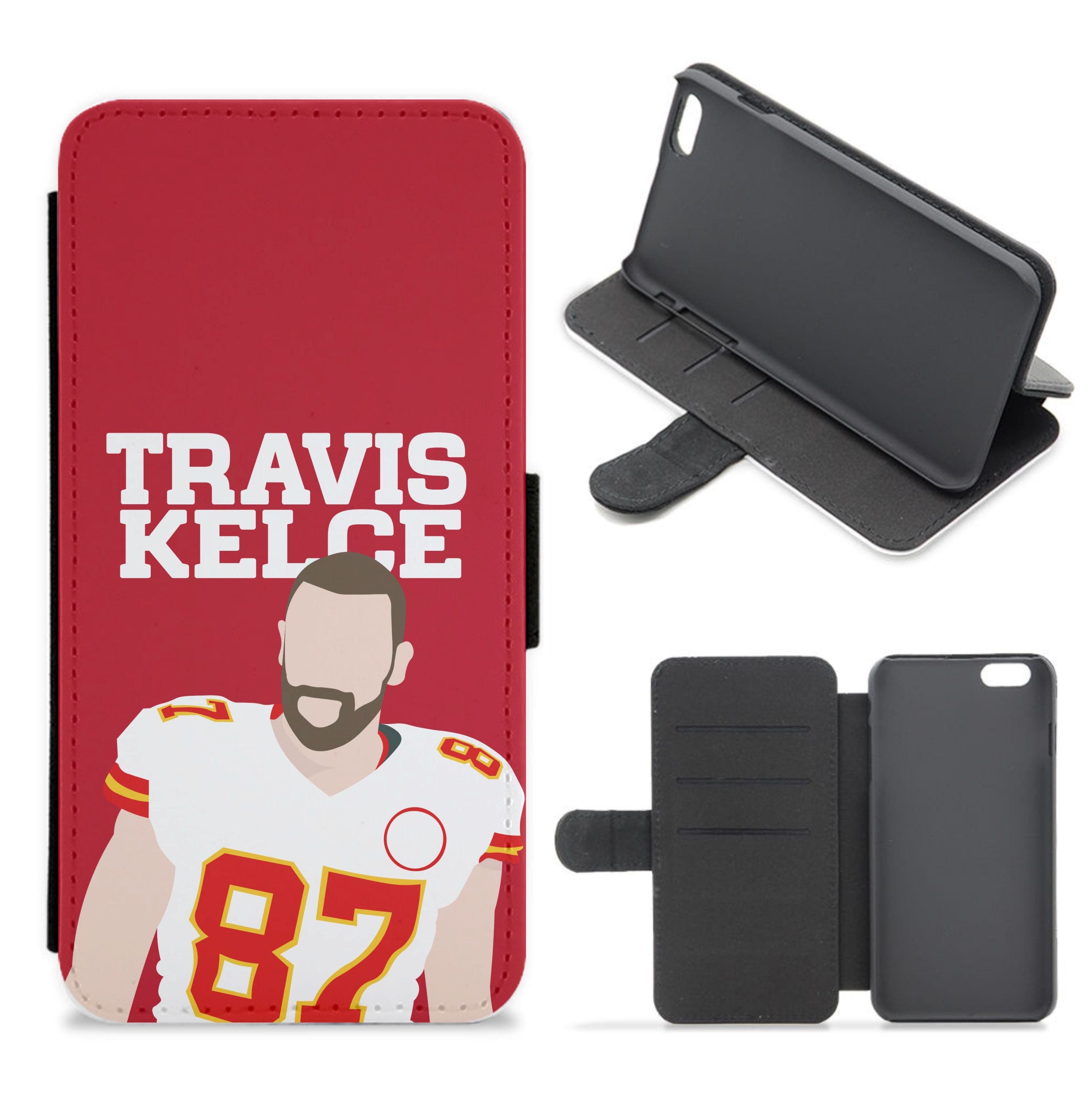 Red Travis Flip / Wallet Phone Case