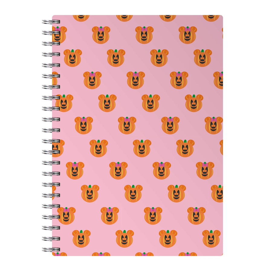 Minnie Mouse Pumpkin Pattern - Disney Halloween Notebook