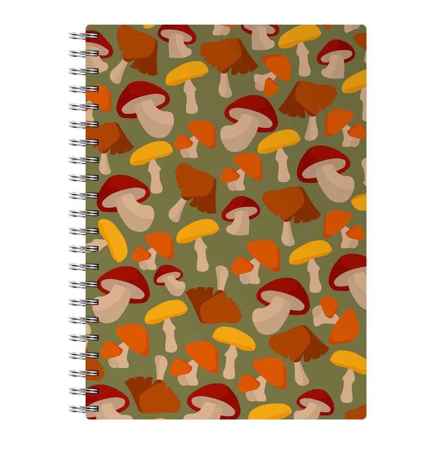 Mushroom Pattern - Autumn  Notebook