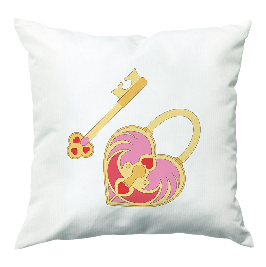 Pink Locket And Key - Valentine's Day Cushion