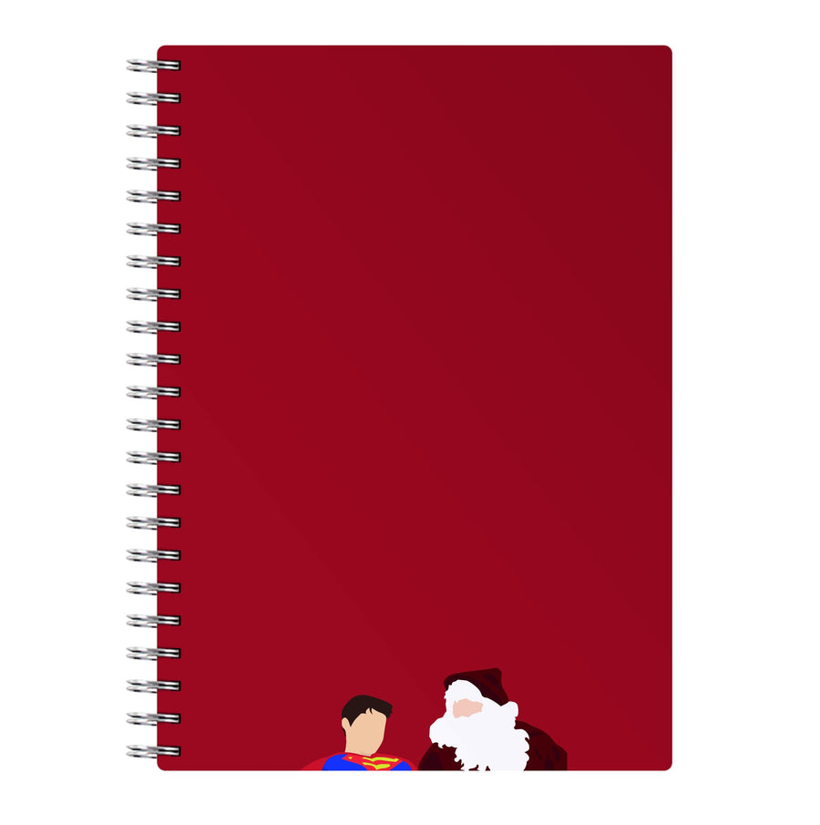 Santa With Joey - Friends Notebook