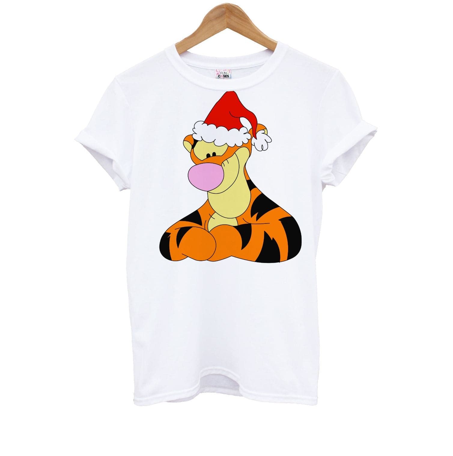 Tiger Pattern Christmas Kids T-Shirt