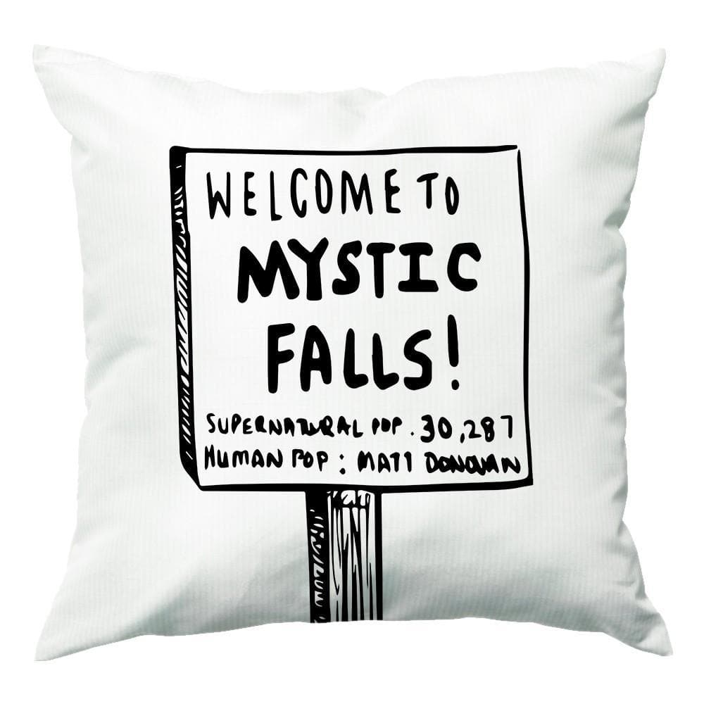 Welcome to Mystic Falls - Vampire Diaries Cushion