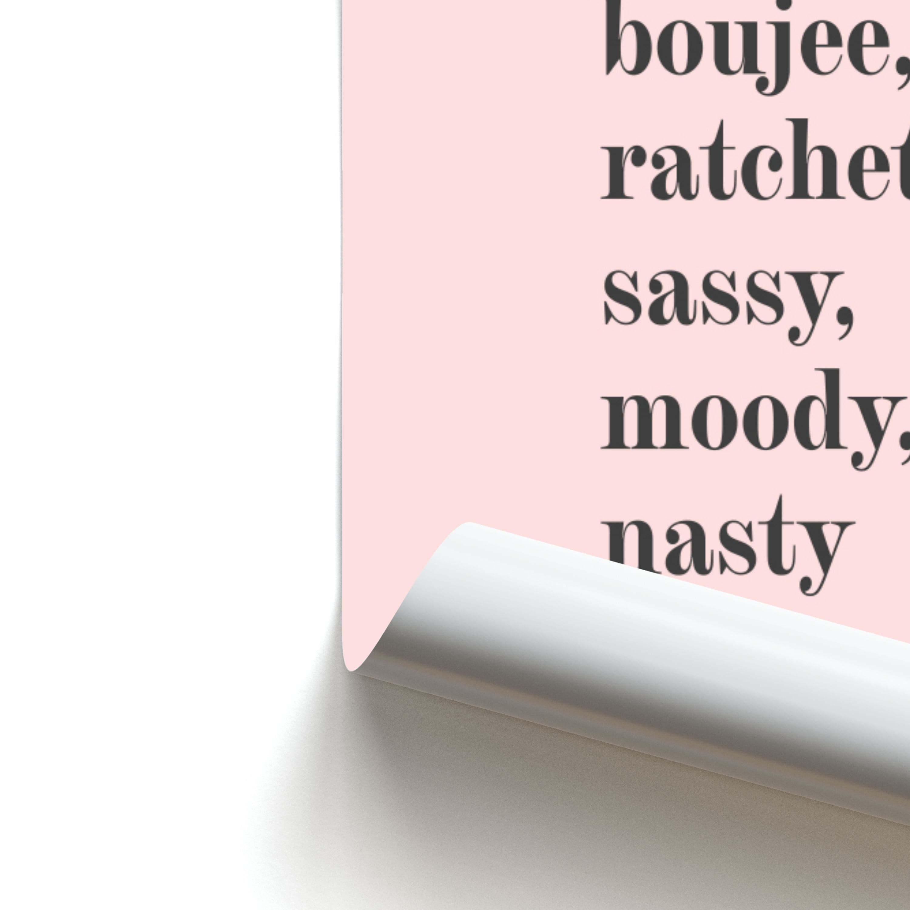 Classy Boujee Ratchet. Sassy Moddy Nasty - TikTok Poster