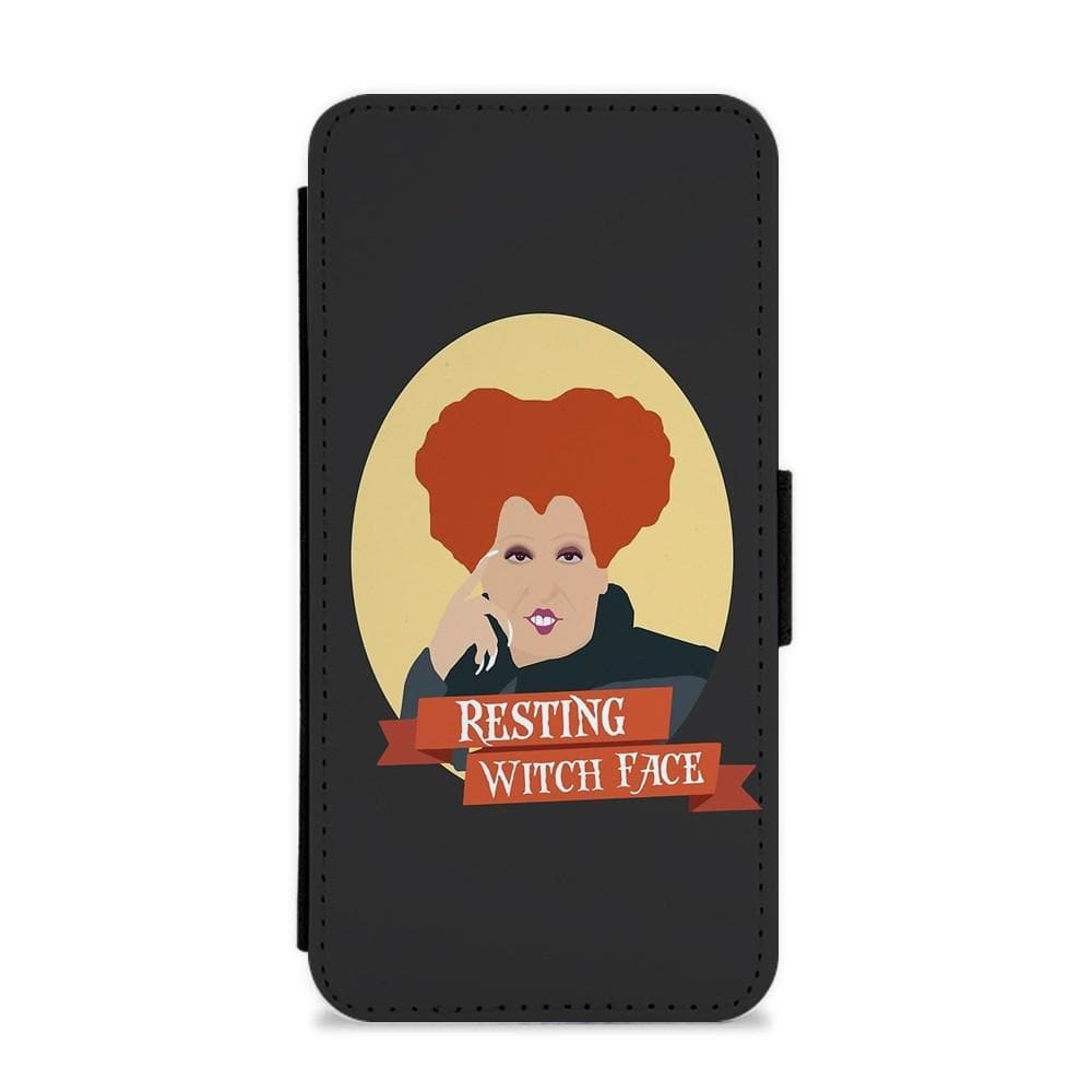 Resting Witch Face - Hocus Pocus Flip / Wallet Phone Case - Fun Cases