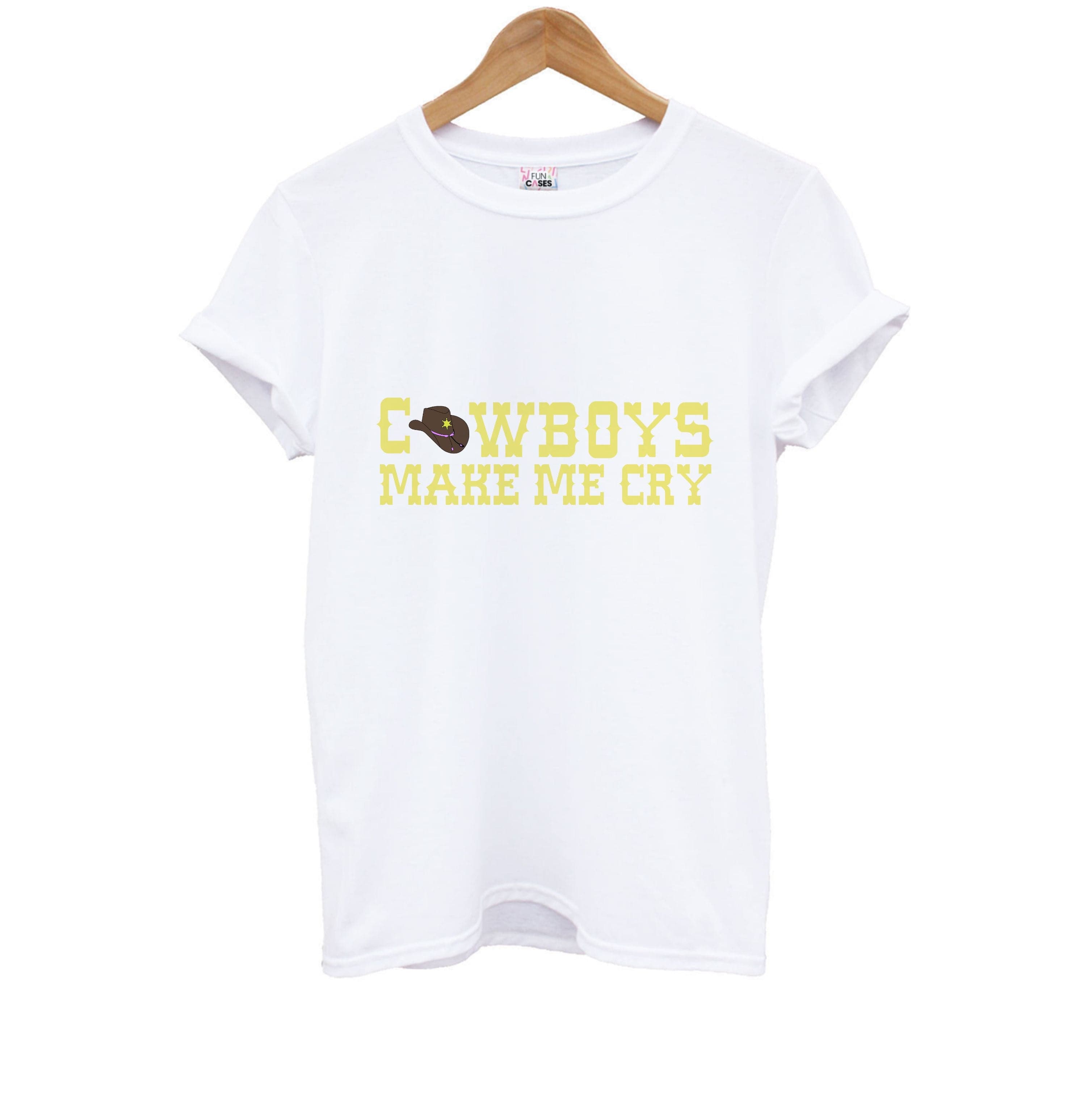 Cowboys Make Me Cry - Post Kids T-Shirt