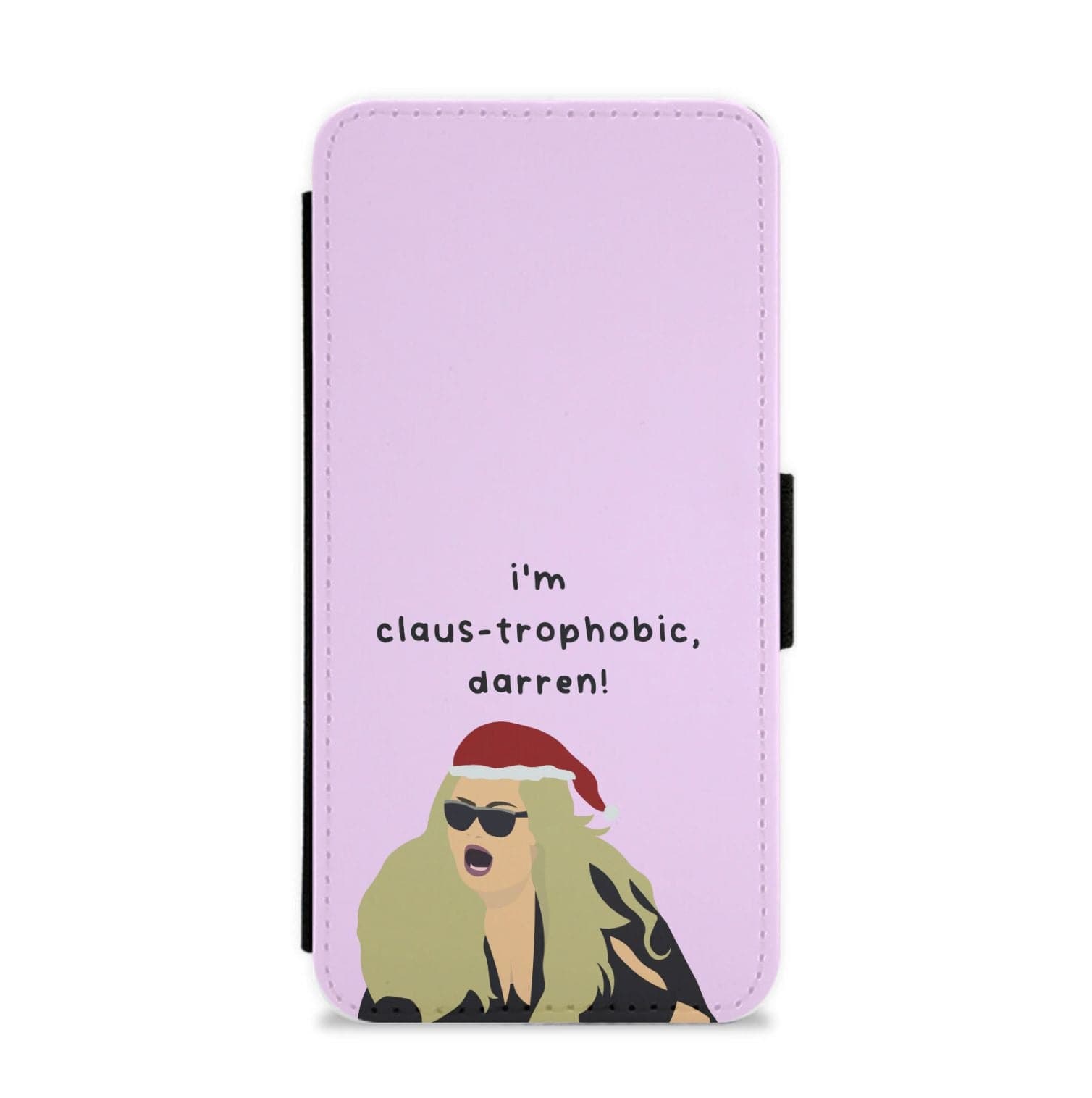 I'm Claus-trophobic Darren - Christmas Flip / Wallet Phone Case