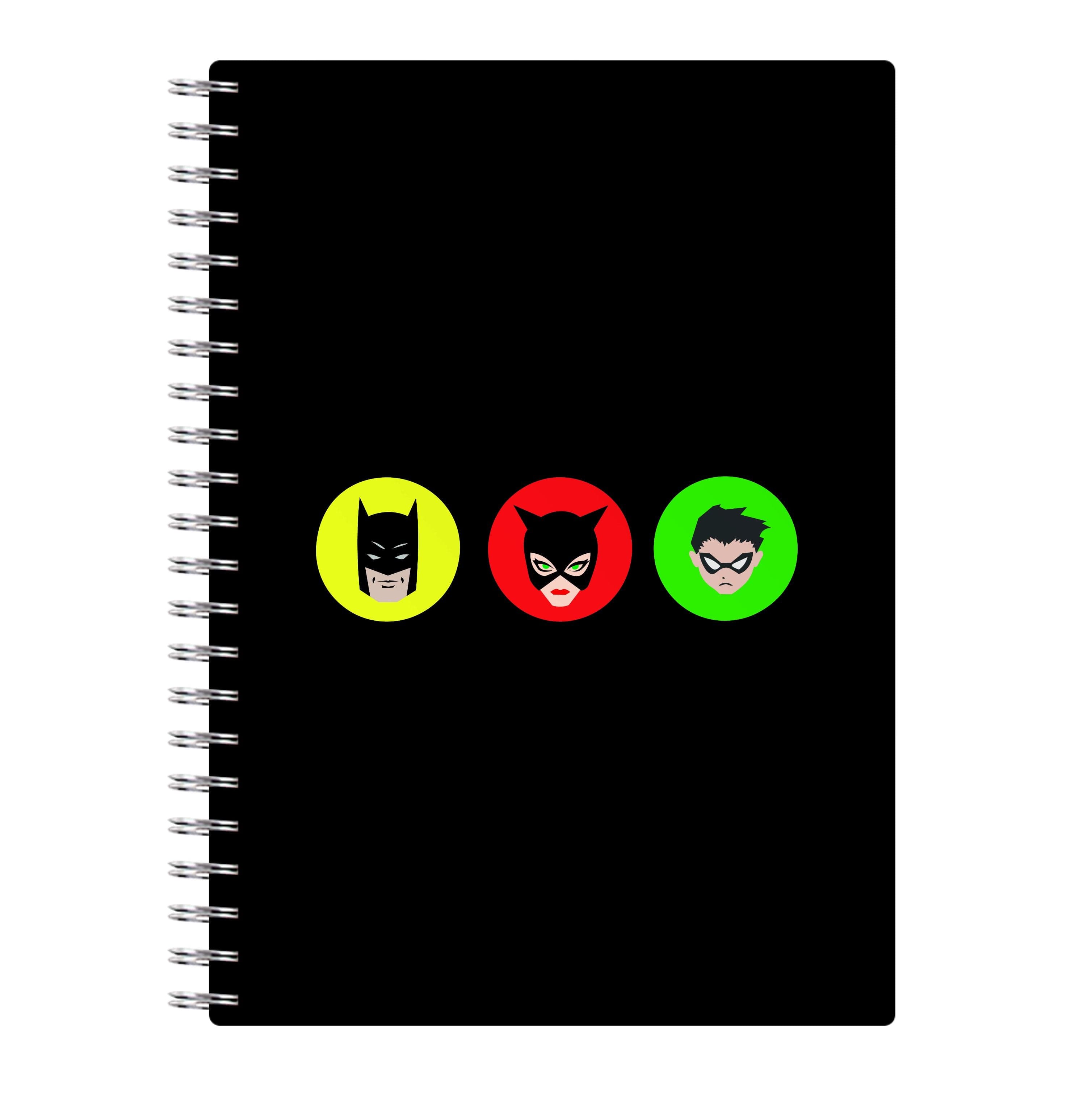 Bat Superhero, Cat Superhero & Superhero Sidekick Notebook