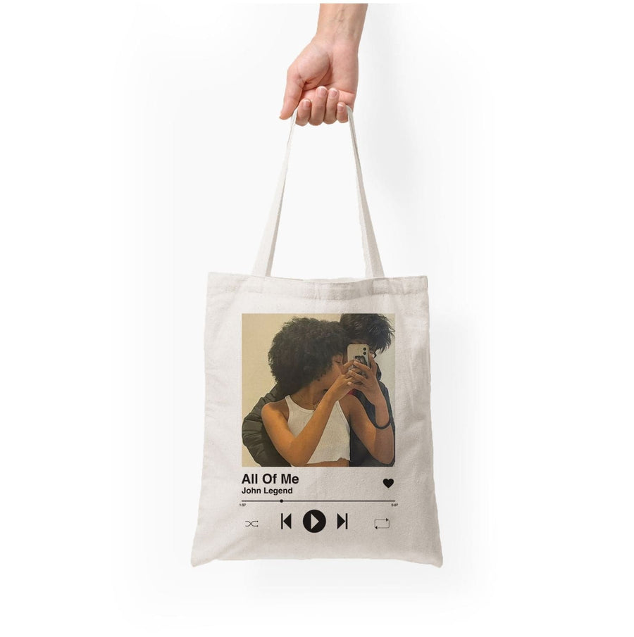Album Cover - Personalised Couples Tote Bag